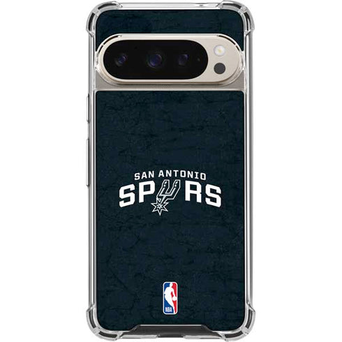 NBA San Antonio Spurs Distressed Google Pixel 9 Pro XL Clear Case